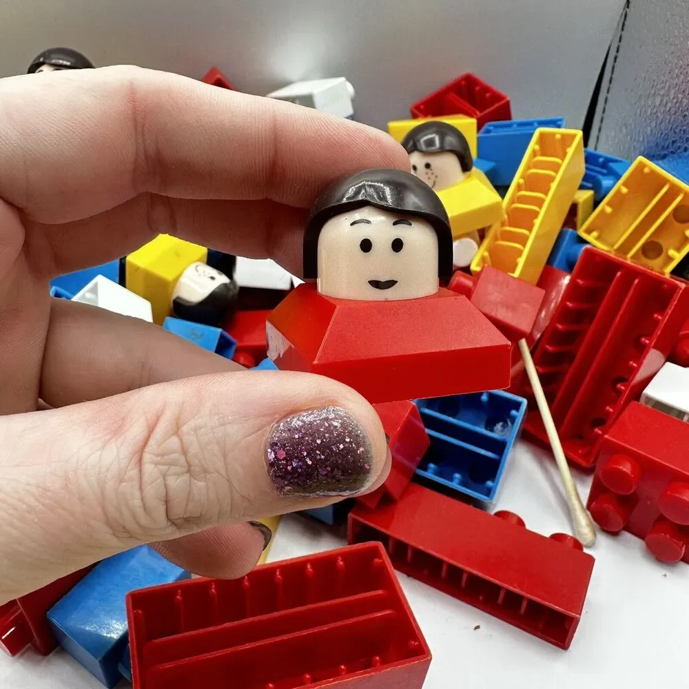 Old vintage Kawada Dia Building Blocks Japan 60s 70s Lego Duplo Compatible Retro